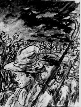 Joe Cauchi: Horrors of War charcoal [c] 2001